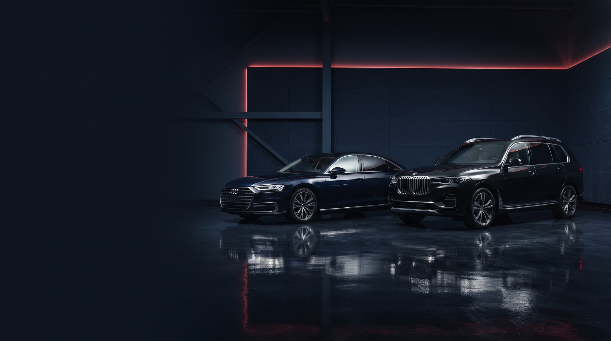 Two vehicles ready for auction